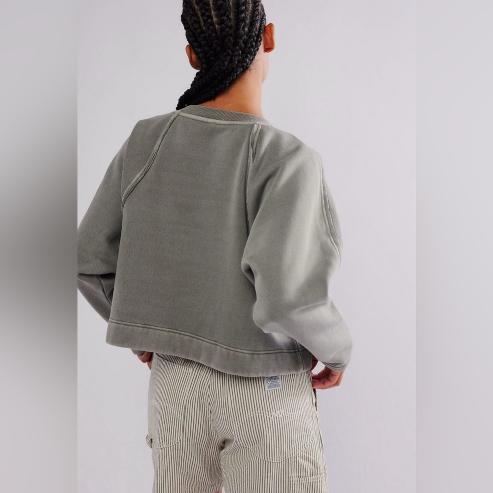 NWT Free People Francis Pullover in Aven, Size Medium - Picture 2 of 8